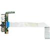 Tvvbbi For S451 S451L S451LA S451LB S451LN A451L K451L V451L Laptop I/O USB Port Audio Headphone Sound Card Card Reader Board(Board and Cable)