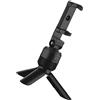 FUNNETOYU Treppiede Snodabile Smartphone Riconoscimento Facciale 26x17x5cm | ABS Nero, Rotazione Supporto Regolazione Verticale 37 Gradi, per Video e Streaming all'Aperto
