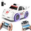 Cossify Mini Drift Auto, Veicolo da Corsa Intelligente con Tracciamento IA 1080p con Schermo LCD da 2,4 Pollici, Telecomando, Effetti Luminosi e Sonori Dinamici, Regalo RC (Bianco)
