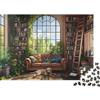 BWLPRNDZJGLQ Sala Lettura Luminosa Puzzle 1000 Pezzi Carta per Adulti Ambiente Interno Rilassante Gioco Famiglia Decorazione Casa Relax Regalo 70x50cm/1000pcs