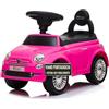 TOYSCAR Auto a Spinta Macchinina Fiat 500 Primi Passi Cavalcabile Per Bambini da 12 a 36 Mesi Con suoni e Sistema Antiribaltamento Vano Portaoggetti e Schienale per Imparare a Camminare (Rosa)