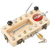 AOOTE Montessori Cacciavite, Attrezzi in Legno Bambini, Cacciavite Giocattoli, Giocattoli di Abilità Motorie, Attrezzi in Legno Bambini Montessori Giochi, per Regalo Bambina Bimbo 3 4 5 6 Anni