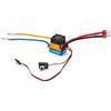 MHADBKH Regolatore di velocità elettronico impermeabile ESC spazzolato 480A 5V / 3A 2S-3S 1/10 parte del veicolo accessori per navi auto regolatore di velocità elettronico motore spazzolato