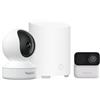Reolink 4MP Telecamera Interno E1 & Argus MagiCam con Home Hub Mini, Centro di Sicurezza All-in-One, Archiviazione Locale, Vista 360°, Rilevamento IA Persona/Animali, WiFi 2,4/5GHz