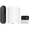 Reolink 2K Video Doorbell a Batteria & Argus MagiCam con Home Hub Mini, Centro di Sicurezza All-in-One, Archiviazione Locale, Visuale 1:1, Rilevamento Persone/Pacchi, WiFi 2,4/5GHz