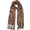 QUEEN HELENA Sciarpa Calda Morbida Avvolgente Leopardata Invernale Leggera Girocollo Scialle Donna SC02 (Marrone)