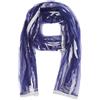 QUEEN HELENA Foulard Leggero con Strass Sciarpa Velata Trasparente Stola Elegante Donna SC029 (Blu)