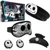 Disney The Nightmare Before Christmas Maschera Occhi Freddo, Bellezza Accessori Set - Regalo Donna (Nero)