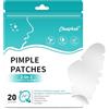 cheap4uk 20 XL Cerotti Naso Patch Brufoli Pimple Patch con olio dell'albero tè Acido Salicilico Invisibili Impermeabili Nose Strips Possono Sbarazzarsi dell'acne Velocemente (20 Naso)