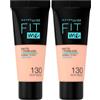 Maybelline, Crema fondotinta Fit Me per minimizzare i pori (Confezione da 2)