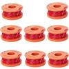 BaolijinMM Bobine di ricambio per decespugliatore Worx CGT183A, CGT18LA1, WG180, WG150, WG152, WG153, WG163, 8 pezzi