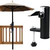 Ulikey Supporto Ombrellone, Porta Ombrellone per Esterno, Clip per Ombrelloni da Esterno, Supporto Ombrellone Balcone, Portaombrelli Pratico da Esterno per Campeggio Spiaggia Cortile Balcone Ponte