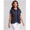 BUNF GILET CAPPUCCIO DONNA giacca smanicata