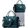SEAFEW Borsone da Viaggio,Bagaglio a Mano Easyjet Borsa da Viaggio con Scomparto per le Scarpe, Borsa da Cabina per Easyjet Borsa Sportiva Borsone da Palestra da Weekend,F4-Blu Pavone
