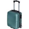 Valigeria.shop Valigetta Bagaglio a Mano 40x30x20 cm Uomo Donna Ragazzo Ragazza Bambini Rigido 2 Ruote Maniglia Telescopica Valigia Compatta Piccola da Cabina Ryanair EasyJet Multicolore Offerta Mod:1203 (Verde)