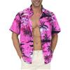 Gavliuu Camicia Hawaiana da Uomo - Camicia Hawaiana da Uomo con Bottoni, Camicie Floreali Stampate Casual a Maniche Corte