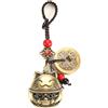 Mansiyuyee Portachiavi in ottone con drago Pi Xiu/Wu Lou con monete Feng Shui per ricchezza e fortuna, portafortuna e nappa portafortuna