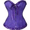 Bslingerie Lingerie modellante da donna, colore pastello, Viola scuro, L