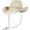 GEMVIE Cappello da Cowboy Occidentale Tessuto a Mano Panama Cappello da Sole per Donne e Uomini