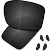 SAUCER Lenti di ricambio premium e naselli per occhiali da sole Oakley Double Edge OO9380-66 mm, Carbon Black Polarizzato, Taglia unica