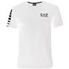 Emporio Armani, EA7 3YPTB8 PJ02Z, Maglietta a maniche corte, collo a V, bianco, M