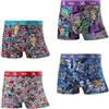 Palleon Boxer Uomo Divertenti Colorati - Confezione da 4