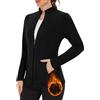 WOWENY Giacca in Pile da Donna per Esterni, Felpa Foderata Calda con Colletto rialzato e Giacca in Pile con Zip Intera Leggera antistatica per l'inverno, la Corsa, l'escursionismo e Il Tempo Libero