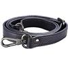 CAREOR Careror - Tracolla di ricambio regolabile in pelle, con ganci girevoli in metallo, per borsa a tracolla, per borsetta, larghezza: 2 cm Black Buckle