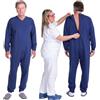 FERRUCCI COMFORT Pigiama Tutone Sanitario Invernale Felpato Unisex con Cerniera sul Dorso - 9078-F Copiativo - per Anziani, Incontinenza e Alzheimer (L)