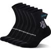 BRISIRA Coolmax Bamboo 3 Paia Calzini Running Uomo Donna, Calze Sportive Compressione, Traspiranti Imbottita Anti-Vesciche Estivi Assorbimento Umidità, Trekking Sport Corsa, Taglia 35-51