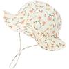 Nishine Beacg - Cappello da Sole per Bambine e Ragazze, Cappello da Pescatore (Fiori d'Avorio)