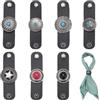 BENECREAT 7 pz di Clip Ad Anello per Bandana Stile Western, 7 Stile di Foulard Vintage con Fibbia Scorrevole per Uomo e Donna, Sciarpe di Seta, Accessori Da Cowboy