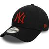 New Era Berretto da baseball 9Forty League Essential MLB New York Yankees per adulti, nero, Nero , Etichettalia unica