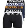 Jack & Jones S Set di 5 boxer da uomo, colore bianco, nero, blu, grigio, Trunks 12204864, Confezione da 5 pezzi Mix 2., XL