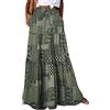 Generico Gonne Lunghe Estive Donna Linea A Stampa Floreale Elastico in Vita - Abbigliamento Donna Estivo Gonna Semplice Moda Raffinato Slim Fit, Gonne Casual Vacanze Spiaggia