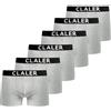 CLALER Confezione da 6 Boxer da Uomo, in Cotone, Comodi e Traspiranti, Ideali per Lo Sport all'Aria Aperta 6 x Grigio. XL