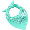 JOPHY & CO. BANDANA 100% cotone SET da 3/5/10 per Donna Uomo Bambini Unisex Tinta Unica e/o con Motivo Paisley COD. A644 (Set 20 pz, Paisley, VerdeAcqua)