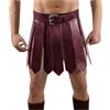 Generico Gonna da Gladiatore da Uomo in Pelle Costume Scozzese Gonnellino Metallico Maschile Corazza da Gladiatore Guerriero Romano per Cosplay Carnevale Halloween Clubwear