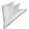 Walniverse Elegante fazzoletto bianco, 100% pura seta, indeformabile grazie alla densità di 22 Momme, dimensioni ottimali 30 x 30 cm, bianco, Taglia unica