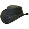 Infinity Leather Cappello da cowboy in vera pelle australiana Occidentale Entroterra Bush