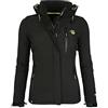 Geographical Norway - Giacca da donna in tessuto Softshell, impermeabile nero M