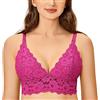 MOMANDA Donna Reggiseno Allattamento in Pizzo Viola di Ibisco 5F