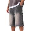 Generico Pantaloncini Jeans da Uomo Estivi Baggy Pantaloni Corti Gamba Dritta semplicità Vintage Hip Hop Streetwear da Uomo Short Sottili Bermuda Y2K per Il Tempo Libero all'aperto,S-2XL