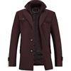 YOUTHUP Cappotto da Uomo in Lana Corto Invernale Spesso Cappotto Giacca Casual Regular Fit