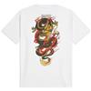 Dolly Noire Icons Ryu Dragon, Unisex, Tshirt 100% Cotone, Collezione Ufficiale (IT, Testo, L, Regular, Regular, Bianco)