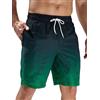 Arcweg Pantaloncini da Uomo per Nuoto Pantaloncini da Bagno Asciugatura Rapida Shorts da Spiaggia Lunghi con Multi-Tasche Surf a Righe