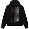 Dolly Noire Pokémon Pokédex Hoodie, Nero - Unisex, Felpa in Cotone Misto con Ricamo, Collezione Ufficiale (IT, Testo, M, Regular, Regular)