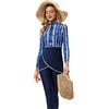 seafanny Costume da Bagno Musulmano 3 Pezzi da Donna Hijab Burkini Modesto (Blu 38-40) M