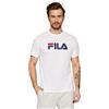 FILA Maglietta Unisex Bellano, Bianco, L