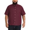 Van Heusen Camicia da Uomo a Maniche Corte con Bottoni a Maniche Corte Senza Pieghe, Rosso Porto, L Altamente